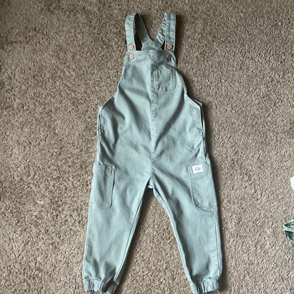 H&M Light Olive Toddler Overalls (3T)